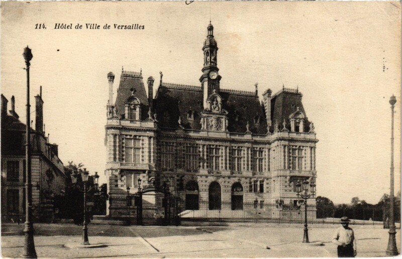 Carte postale ancienne Versailles Hotel de Ville à Versailles