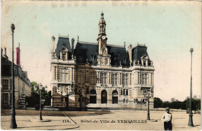 Carte postale ancienne Versailles Hotel de Ville à Versailles