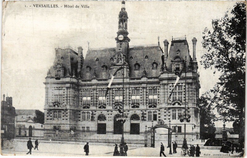 Carte postale ancienne Versailles Hotel de Ville à Versailles