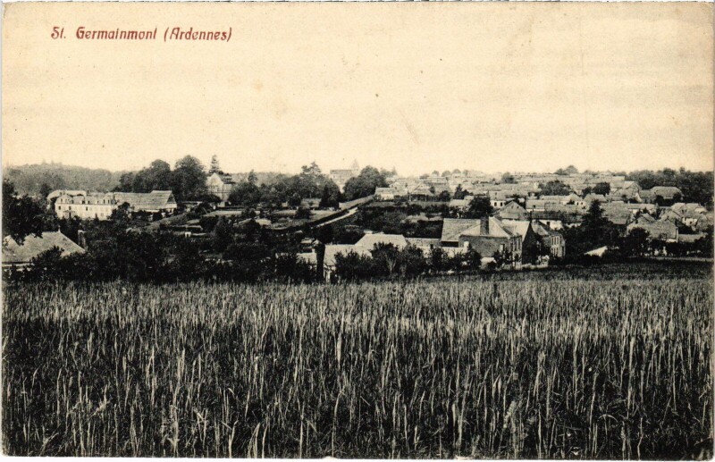 Carte postale ancienne Saint-Germainmont Vue Generale