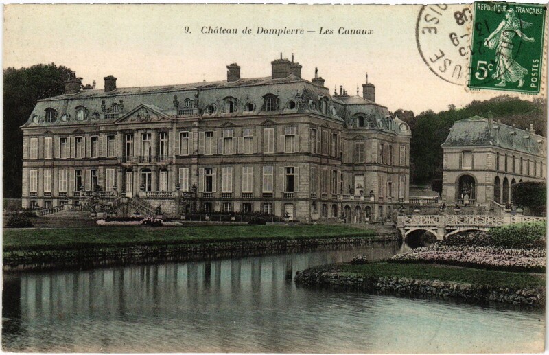 Carte postale ancienne Dampierre Chateau - Les Canaux