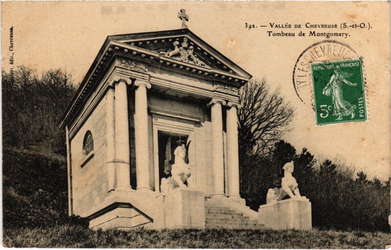 Carte postale ancienne Vallee de Chevreuse - Tombeau de Montgomery à Chevreuse