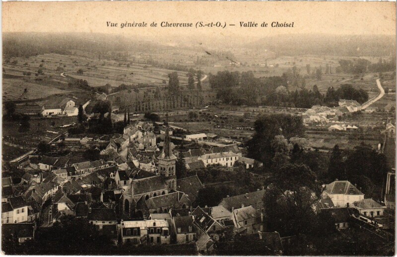 Carte postale ancienne Chevreuse Vue Generale à Chevreuse