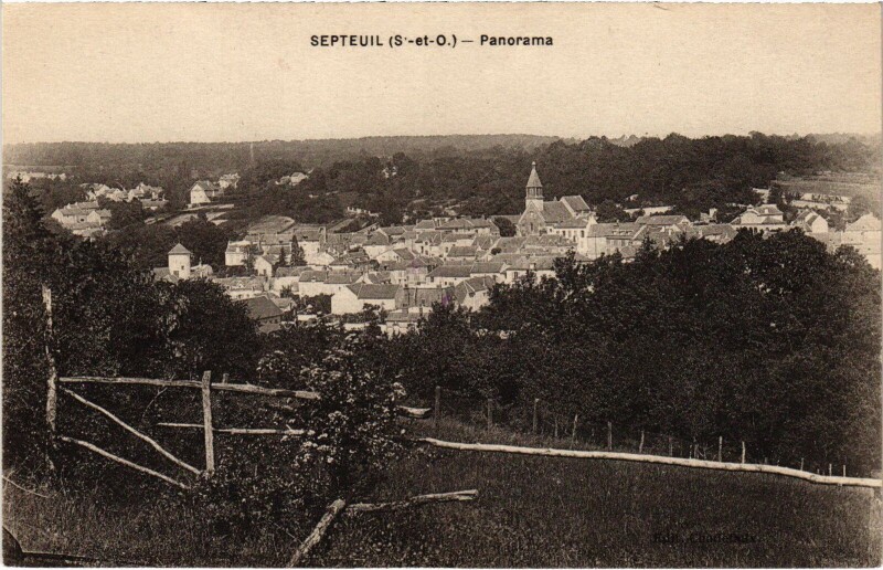 Carte postale ancienne Septeuil Panorama à Septeuil