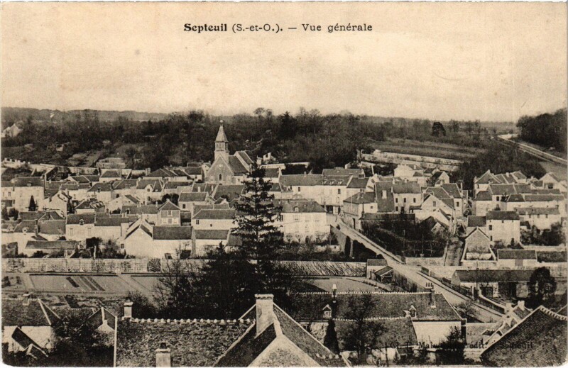 Carte postale ancienne Septeuil Vue Generale à Septeuil