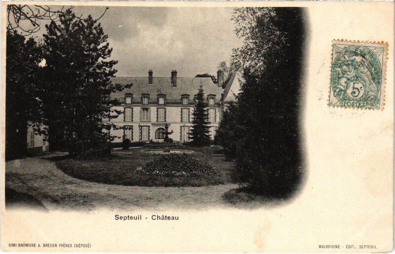 Carte postale ancienne Septeuil Chateau à Septeuil