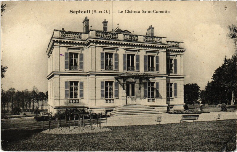 Carte postale ancienne Septeuil Chateau Saint-Corentin à Septeuil