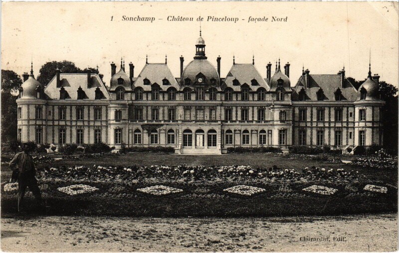Carte postale ancienne Sonchamp Chateau de Pinceloup - Facade Nord à Sonchamp