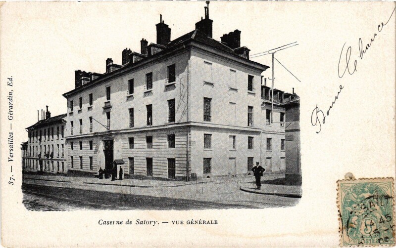 Carte postale ancienne Versailles Caserne de Satory - Vue Generale à Versailles