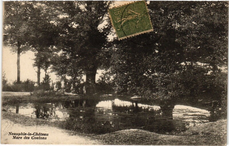 Carte postale ancienne Neauphle-le-Chateau Mare des Coulons