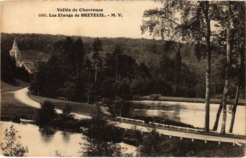 Carte postale ancienne Breteuil Les Etangs