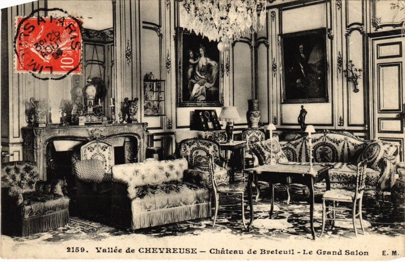 Carte postale ancienne Breteuil Chateau - Grand Salon