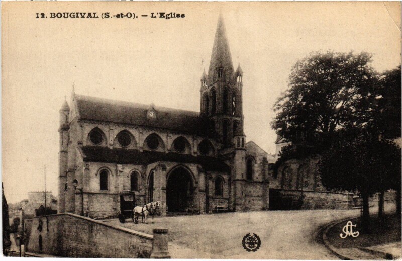 Carte postale ancienne Bougival Eglise à Bougival