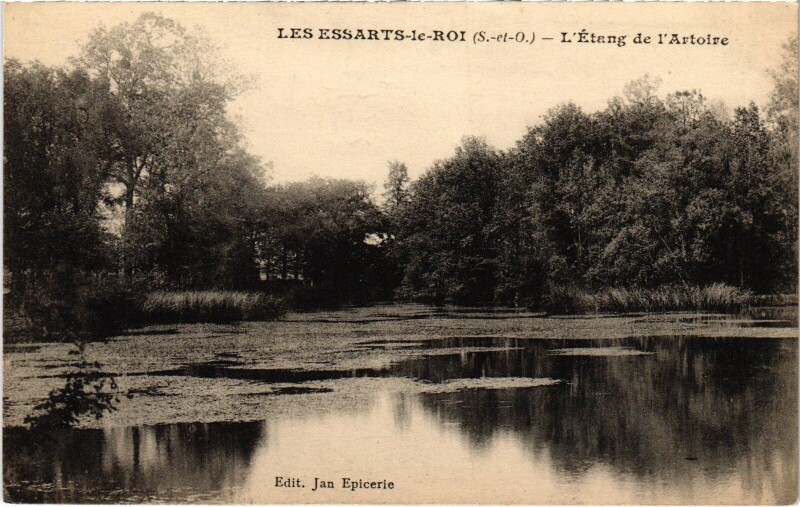 Carte postale ancienne Les Essarts-le-Roi Etang de Artoire aux Essarts-le-Roi