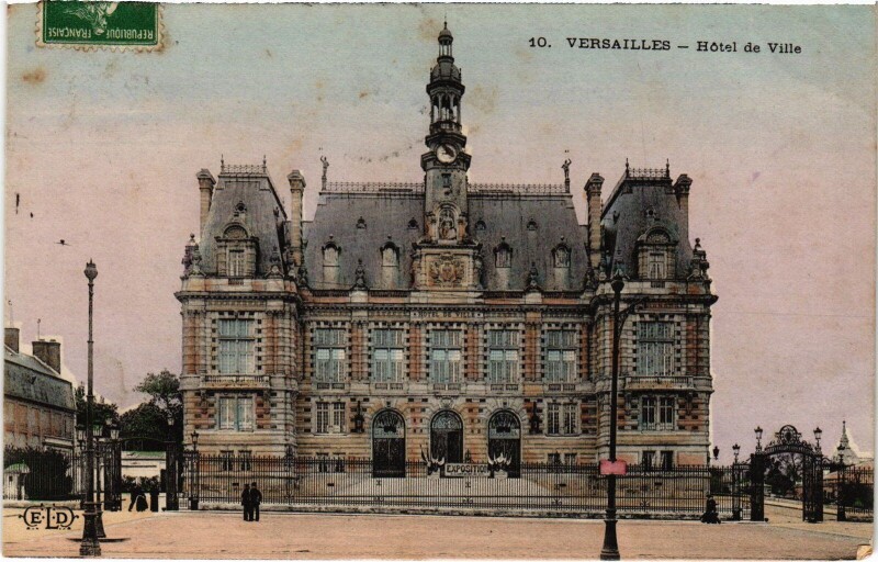 Carte postale ancienne Versailles Hotel de Ville à Versailles