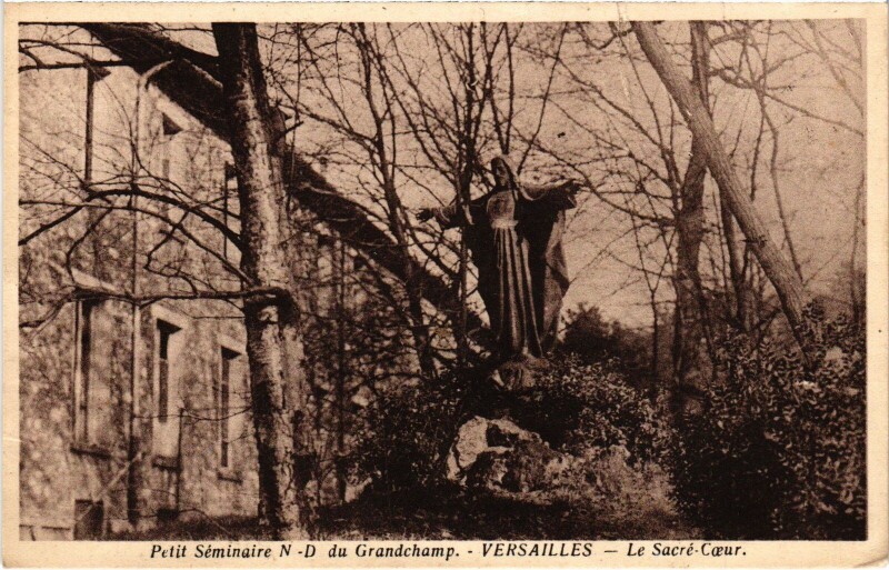 Carte postale ancienne Versailles Petit Seminaire N.-D. du Grandchamp - Le Sacre-Coeur à Grandchamp