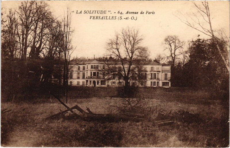 Carte postale ancienne Versailles La Solitude à Versailles