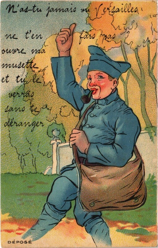 Carte postale ancienne Versailles Depose à Versailles