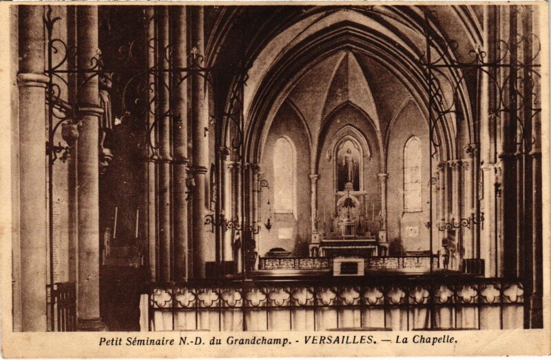 Carte postale ancienne Versailles Petit Seminaire N.-D. du Grandchamp - Chapelle à Grandchamp