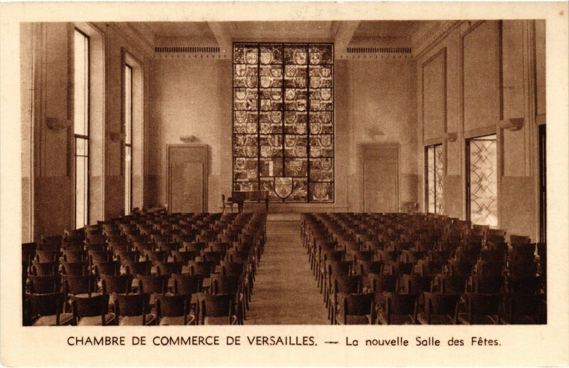 Carte postale ancienne Versailles Chambre de Commerce - Nouvelle Salle des Fetes à Versailles