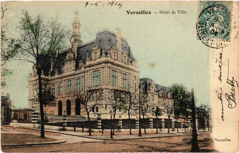 Carte postale ancienne Versailles Hotel de Ville à Versailles