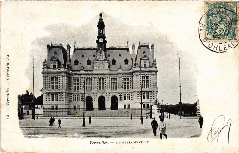 Carte postale ancienne Versailles Hotel de Ville à Versailles