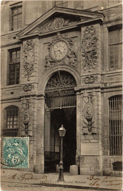 Carte postale ancienne Versailles Hopital Militaire à Versailles
