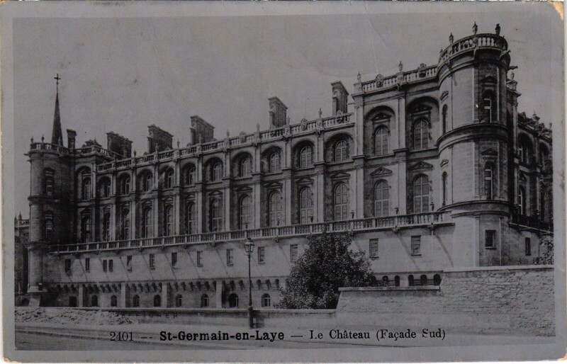 Carte postale ancienne Saint-Germain-en-Laye Chateau - Facade Sud à Saint-Germain-en-Laye