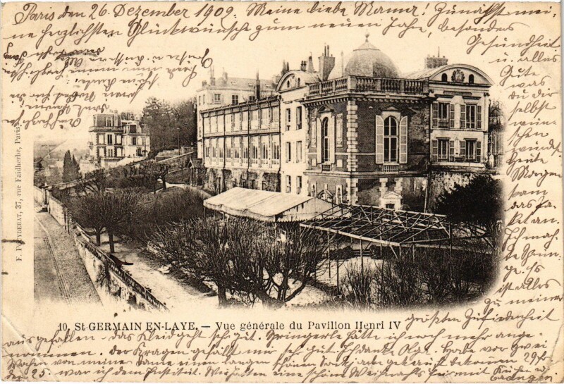 Carte postale ancienne Saint-Germain-en-Laye Pavillon Henri Iv à Saint-Germain-en-Laye