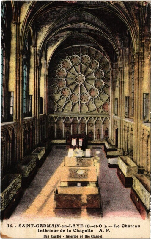 Carte postale ancienne Saint-Germain-en-Laye Chateau - Chapelle à Saint-Germain-en-Laye