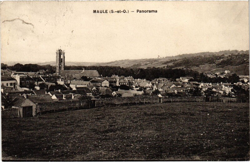 Carte postale ancienne Maule Panorama à Maule