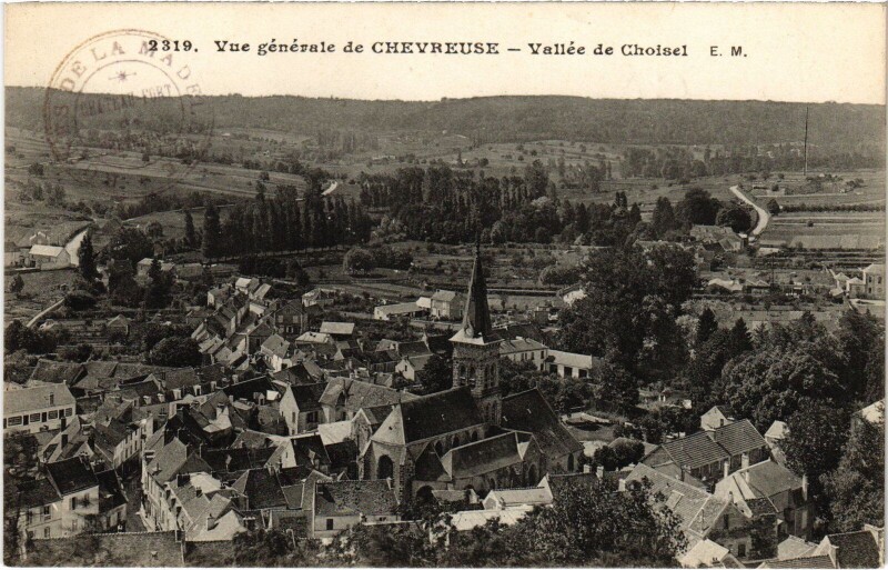 Carte postale ancienne Chevreuse Vue Generale à Chevreuse