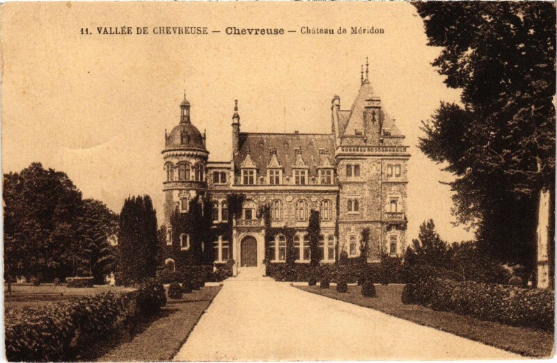 Carte postale ancienne Chevreuse Chateau de Meridon à Chevreuse