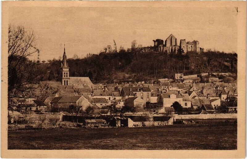 Carte postale ancienne Chevreuse Chateau de la Madeleine - Vue Generale à Chevreuse