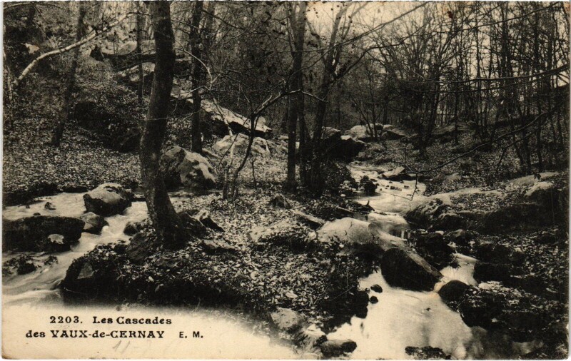 Carte postale ancienne Cernay-la-Ville Vaux-de-Cernay - Les Cascades à Cernay-la-Ville