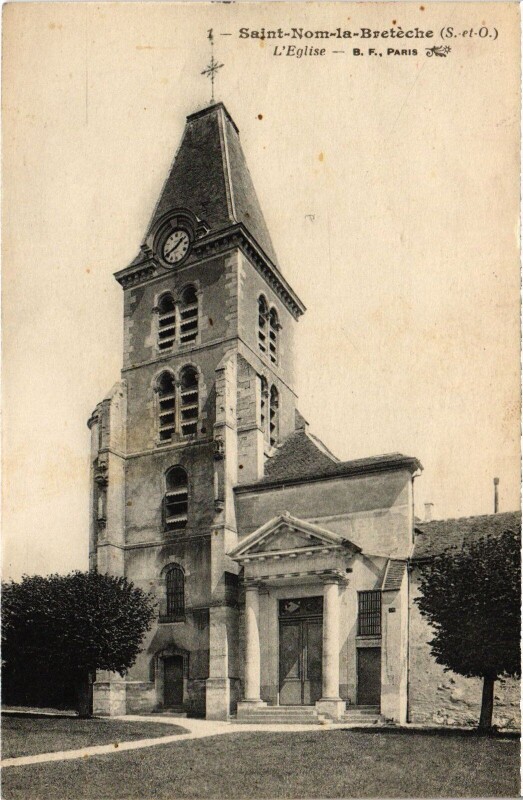 Carte postale ancienne Saint-Nom-la-Breteche Eglise
