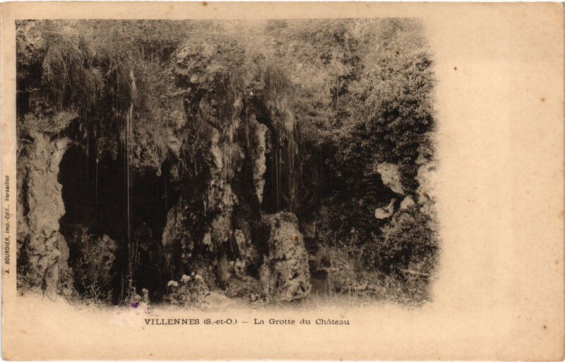 Carte postale ancienne Villennes-sur-Seine La Grotte du Chateau à Villennes-sur-Seine