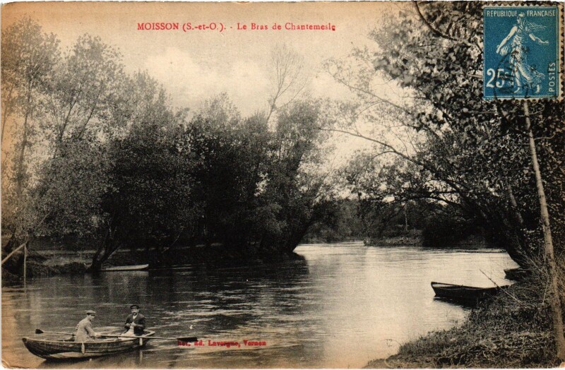 Carte postale ancienne Moisson Le Bras de Chantemesle à Moisson