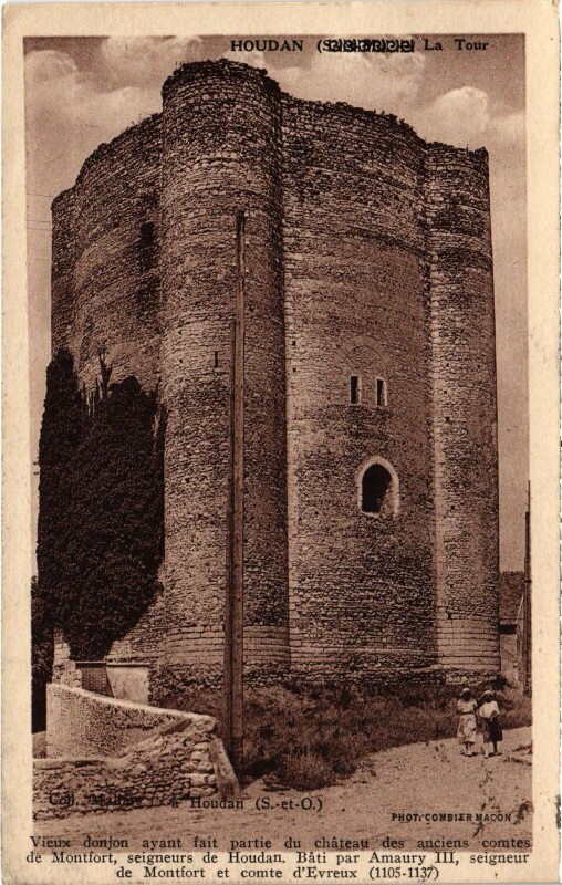Carte postale ancienne Houdan La Tour à Houdan