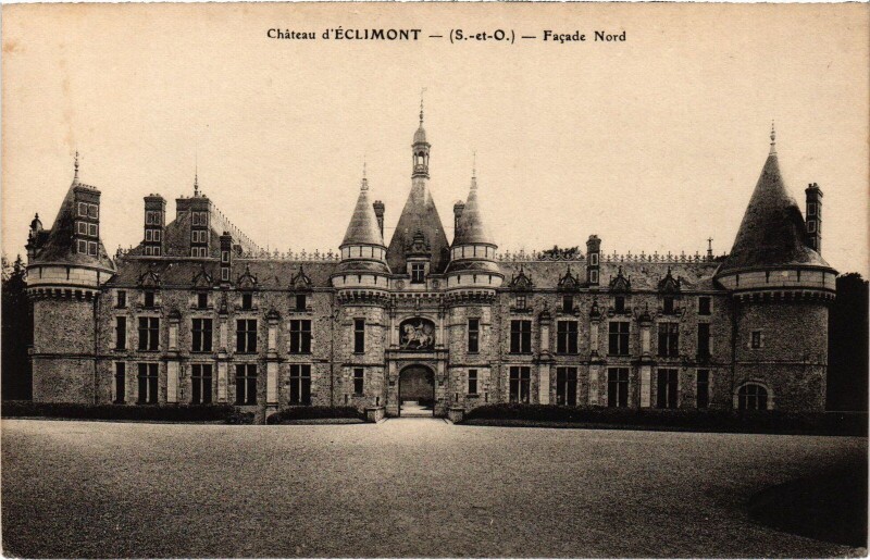 Carte postale ancienne Chateau d'Eclimont - Facade Nord