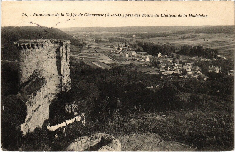 Carte postale ancienne Vallee de Chevreuse - Panorama à Chevreuse