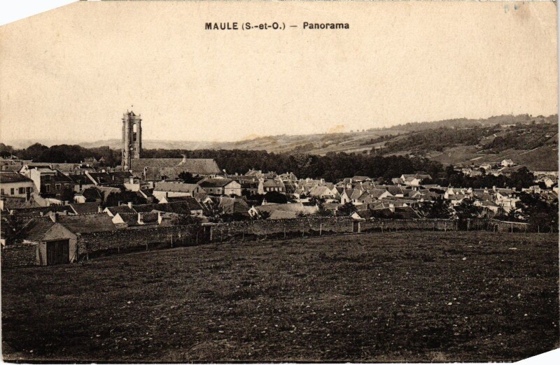 Carte postale ancienne Maule Panorama à Maule
