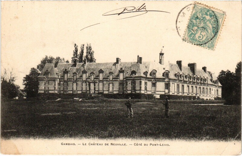 Carte postale ancienne Gambais Chateau de Neuville à Gambais