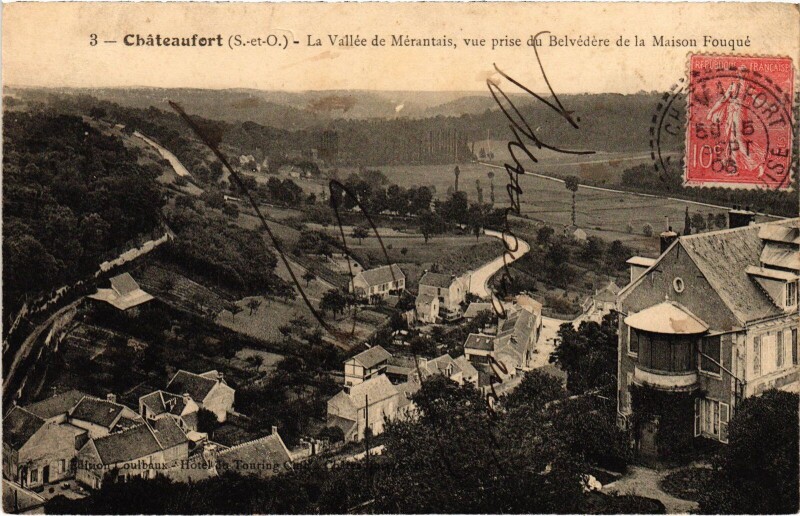 Carte postale ancienne Chateaufort Vallee de Merantais