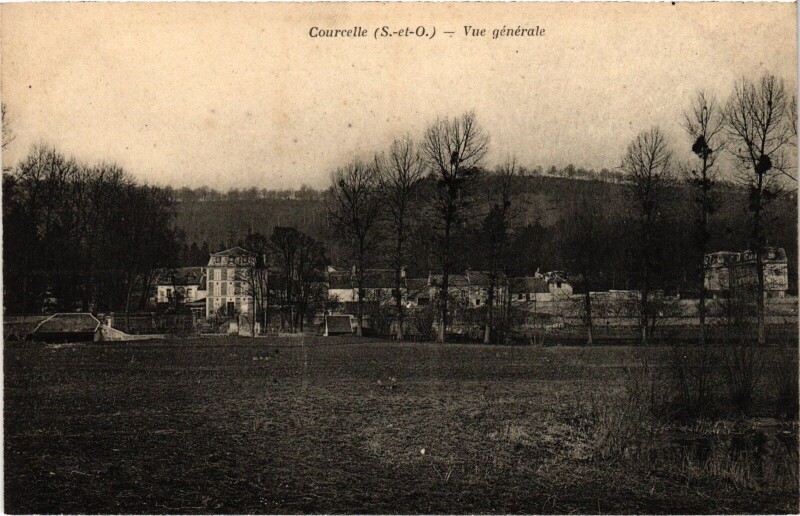 Carte postale ancienne Courcelles Vue Generale