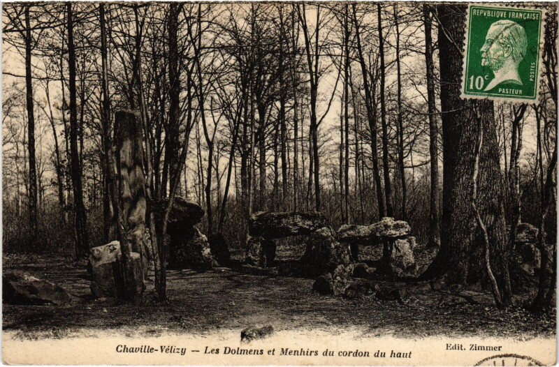 Carte postale ancienne Viroflay Chaville - Velizy-Villacoublay - Dolens et Menhirs à Viroflay