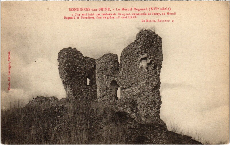 Carte postale ancienne Bonnieres-sur-Seine Le Mesnil-Regnard