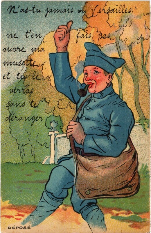 Carte postale ancienne Versailles Depose à Versailles