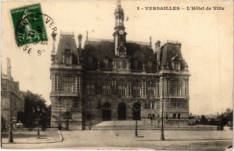 Carte postale ancienne Versailles Hotel de Ville à Versailles