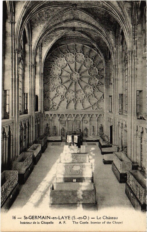 Carte postale ancienne Saint-Germain-en-Laye Chateau - Chapelle à Saint-Germain-en-Laye